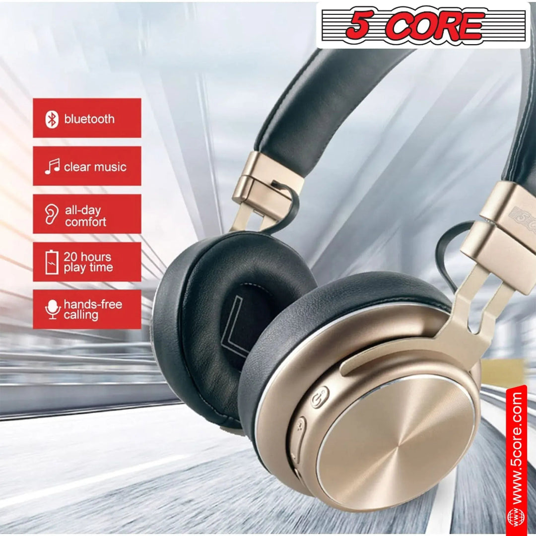 5 CORE Over Ear Bluetooth Headphones