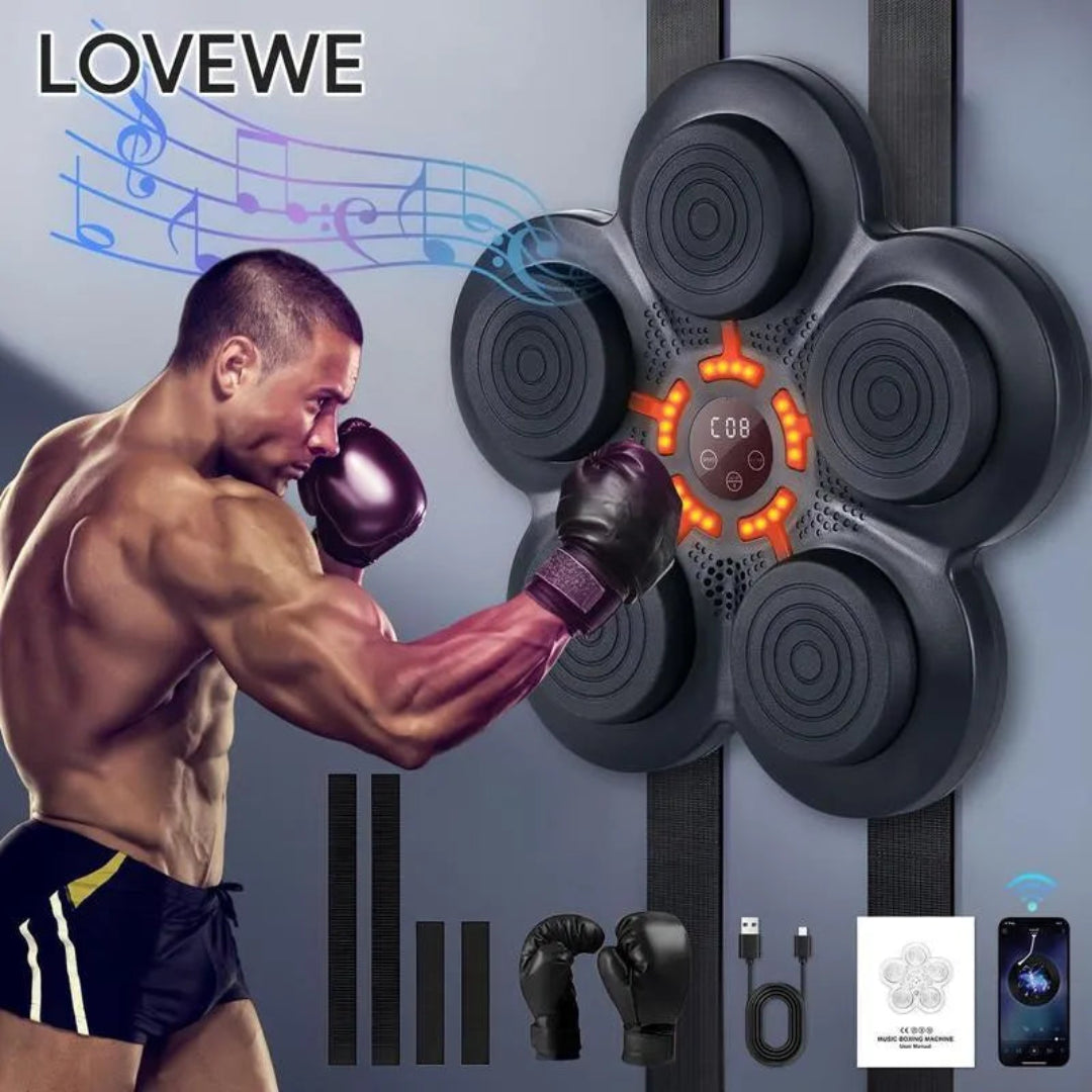 LOVEWE Musical Boxing Machine with Boxing Gloves