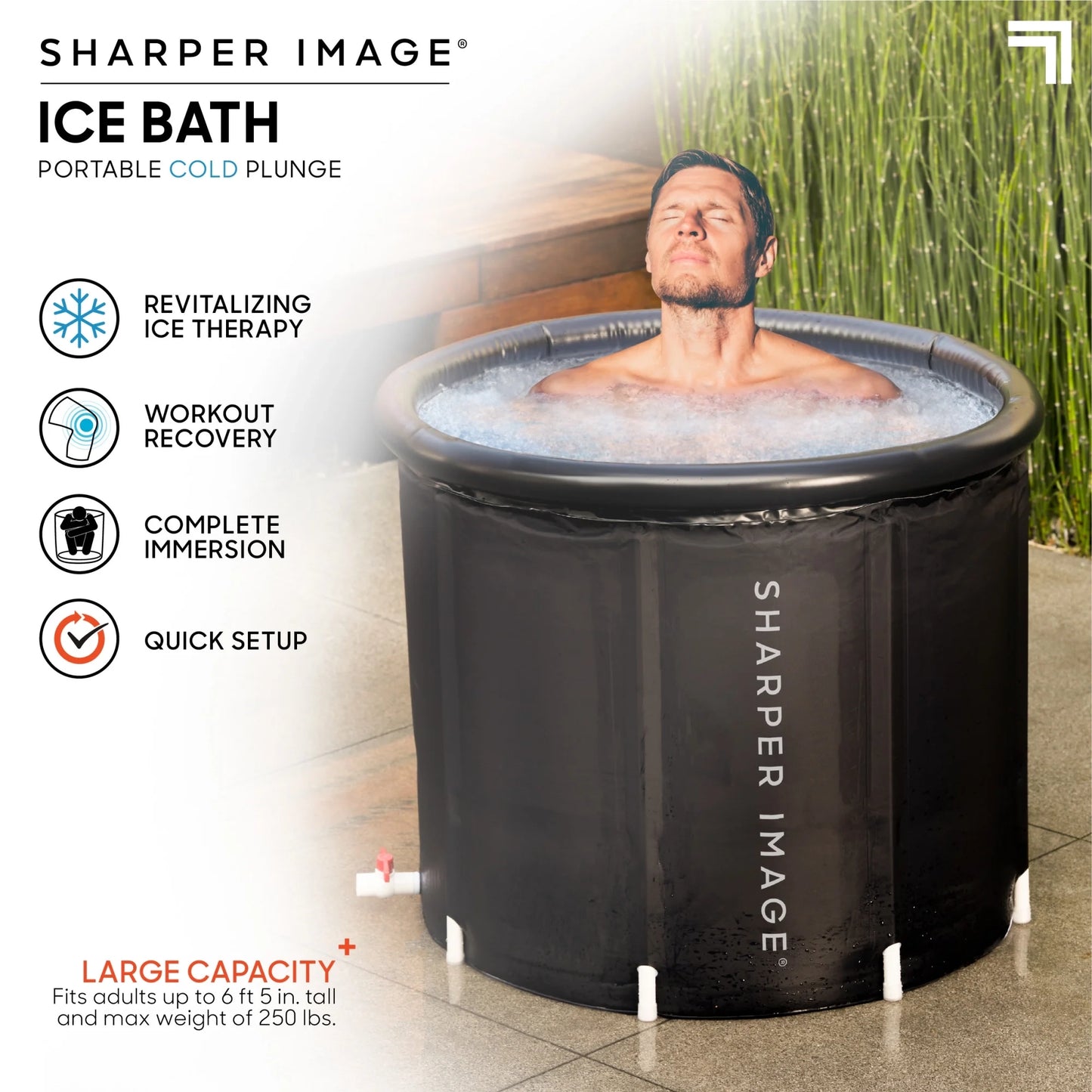 Sharper Image® Ice Bath Portable Cold Plunge