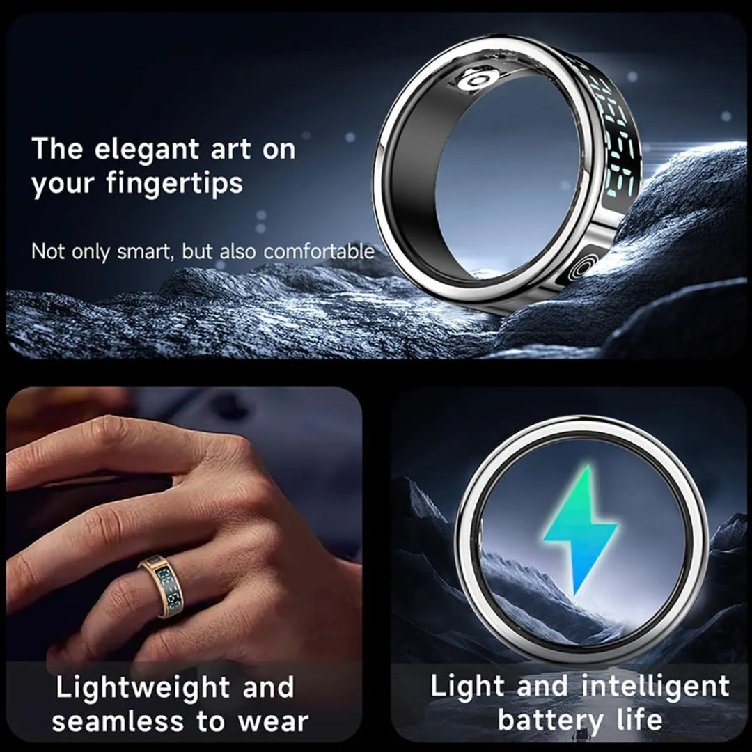 Black Smart Health Ring