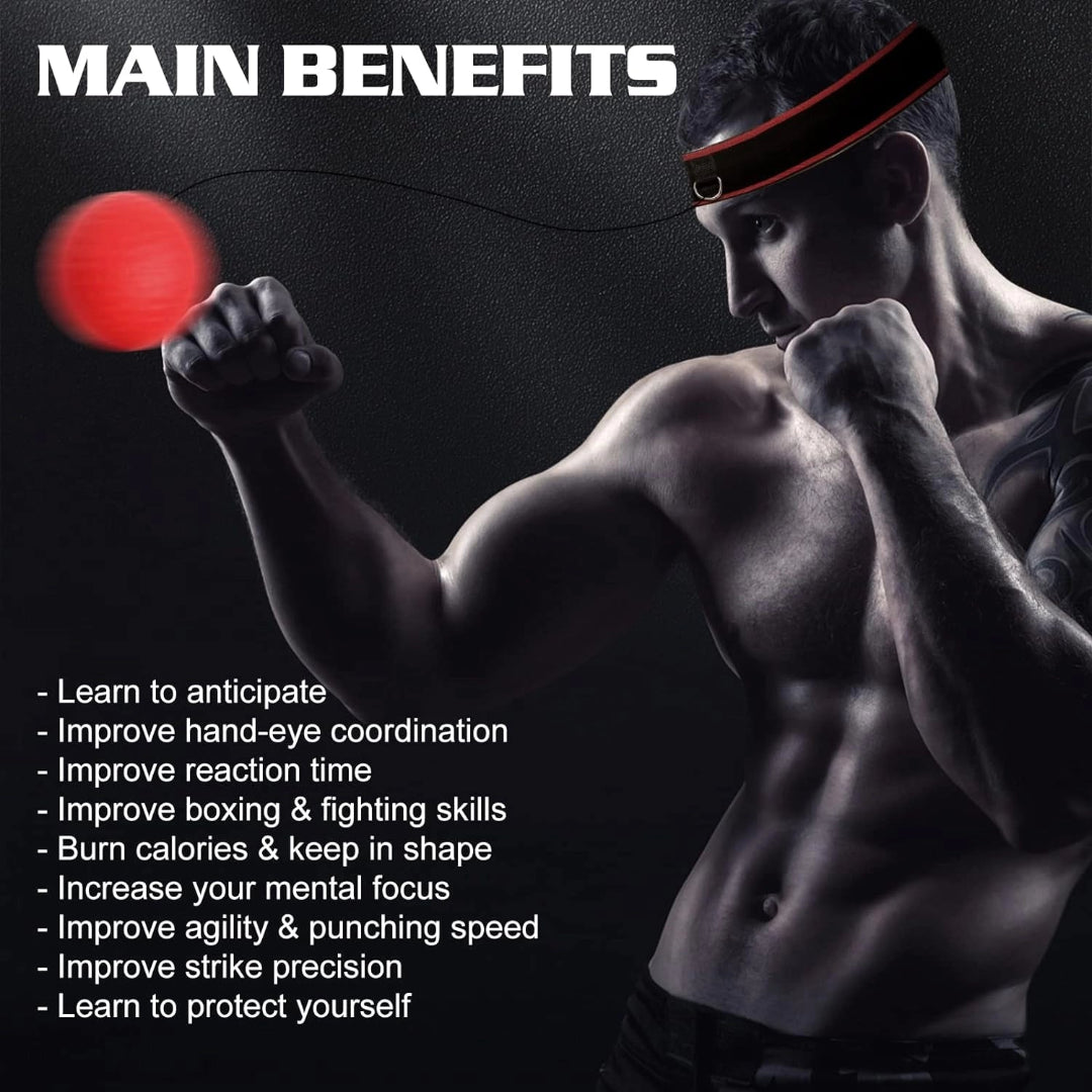 Boxing Reflex Ball Headband Set