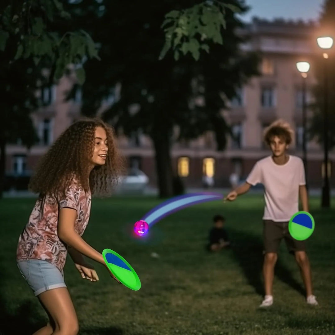 Glow-in-the-Dark Toss And Catch Ball Set
