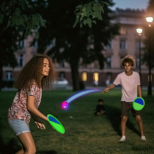 Glow-in-the-Dark Toss And Catch Ball Set
