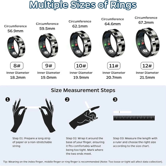 Smart Ring Health And Fitness Tracker